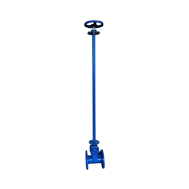 Gate valve with extended rod