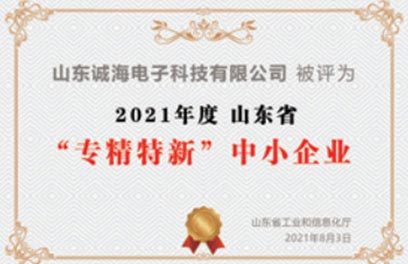 山东省“专精特新”中小企业 山东省“专精特新”中小企业