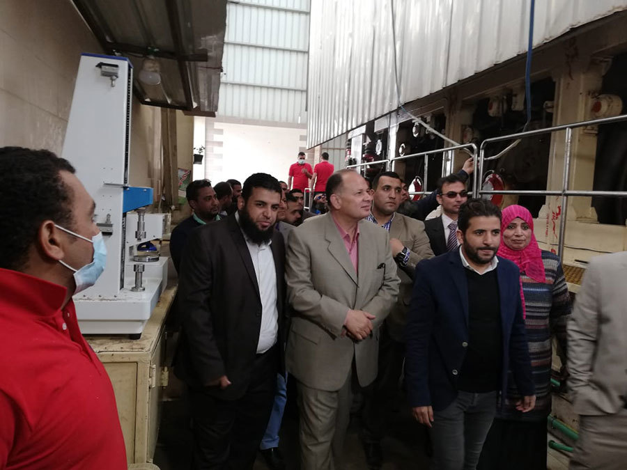 Egyptian customers visit the paper machine production site Egyptian customers visit the paper machine production site