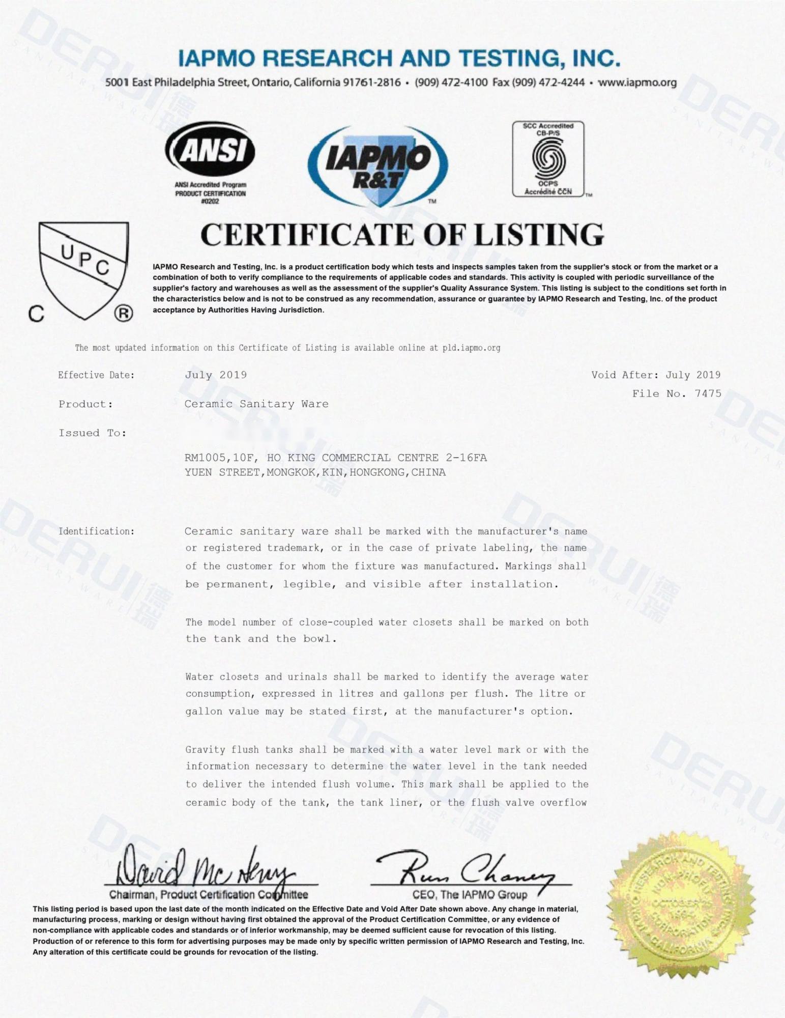 certificat