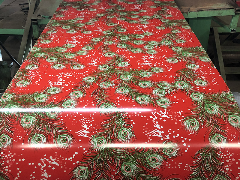 Color printing flower roll