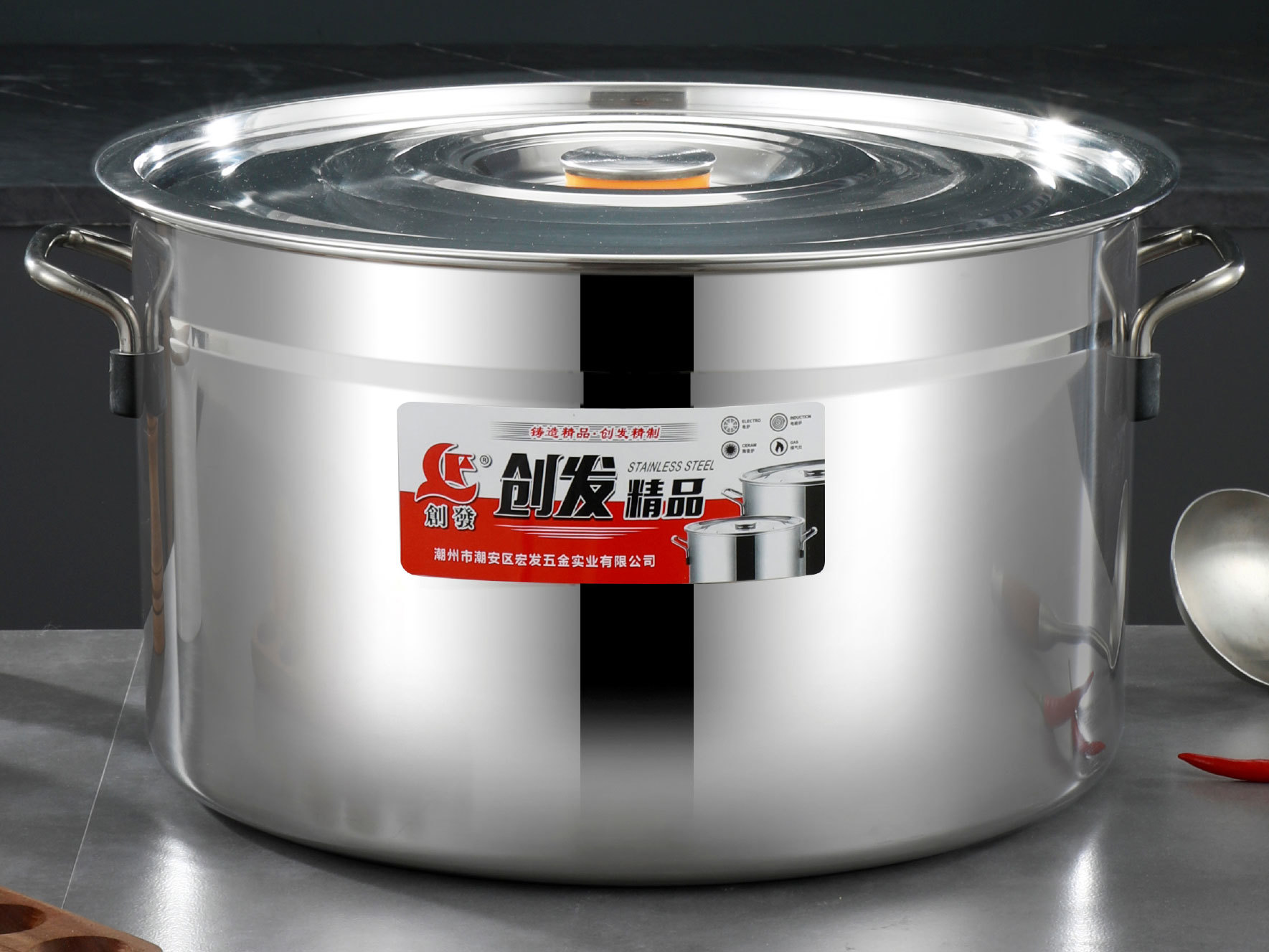 Stainless Steel Soup Bucket for Catering