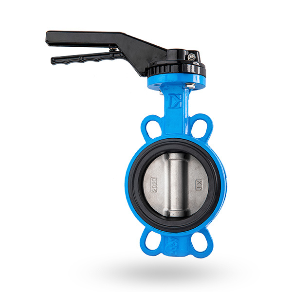 Center-line double-disc butterfly valve (with pin)