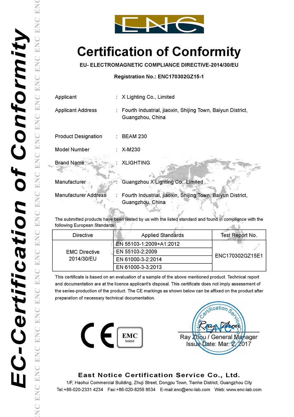 Shaking head lamp-CE certificate 1