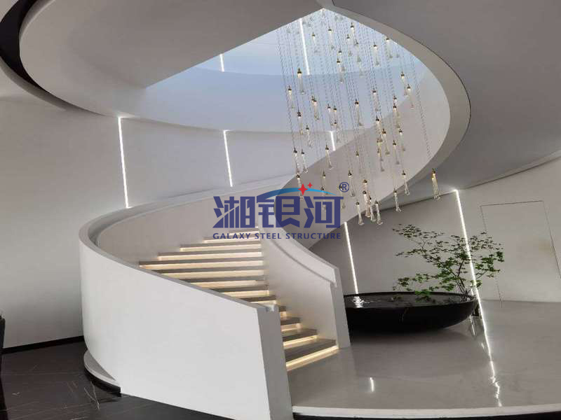 湛江钰海豪庭售楼部钢结构工程（旋转楼梯）