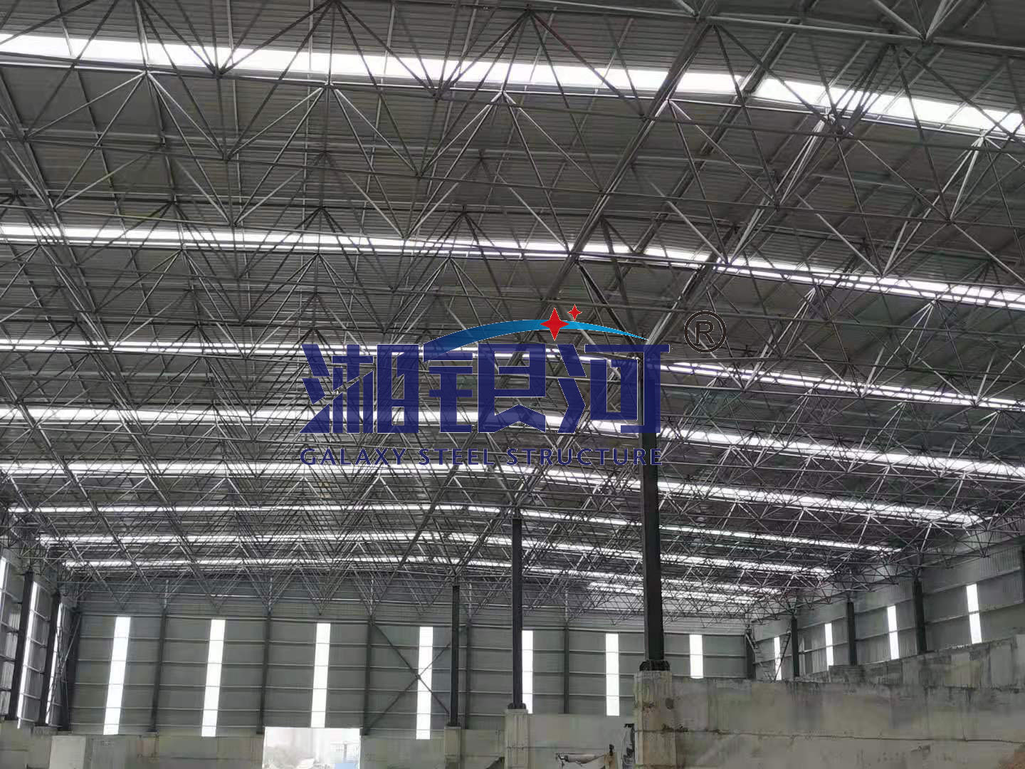 洞口为百水泥厂网架工程2