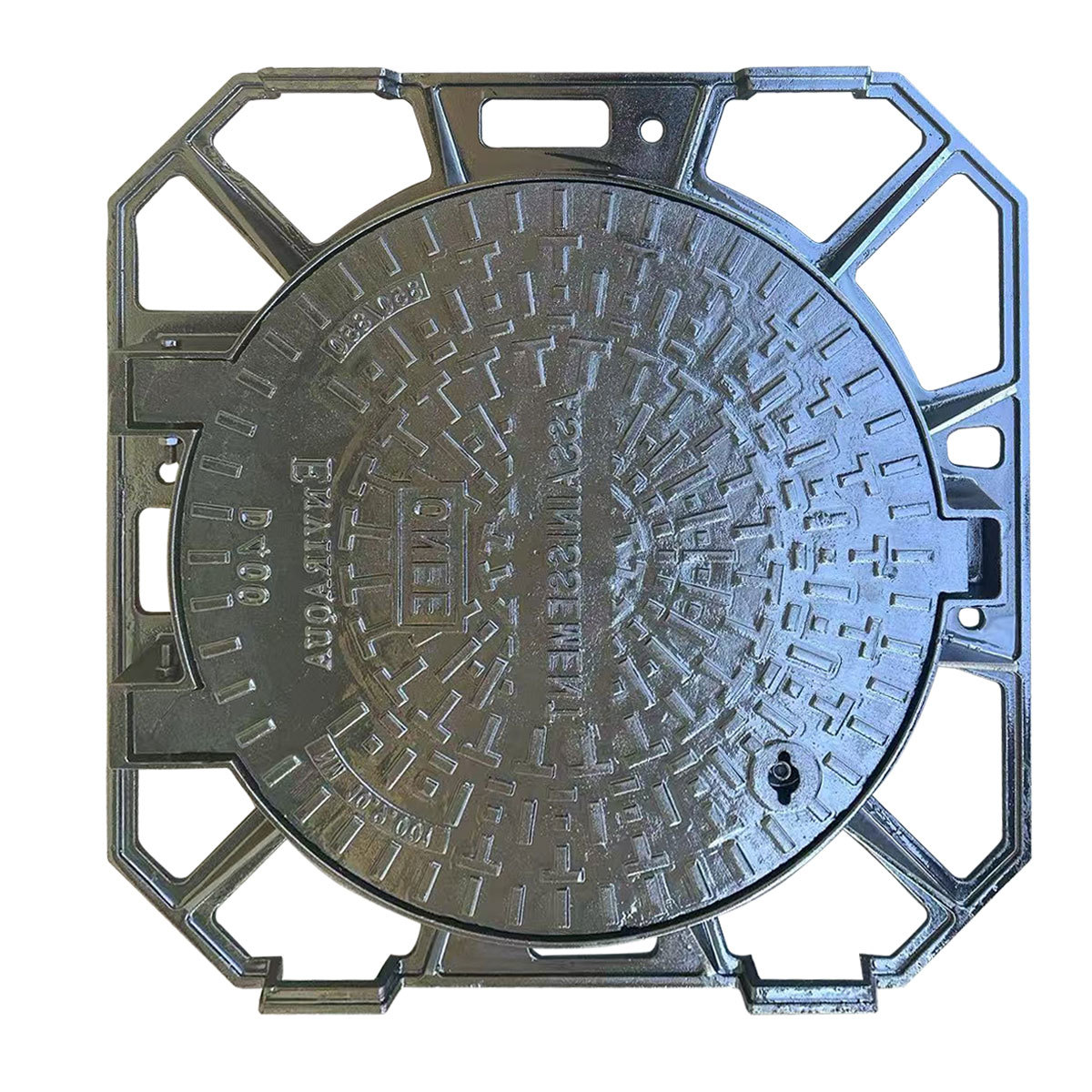Ductile iron sewage manhole cover