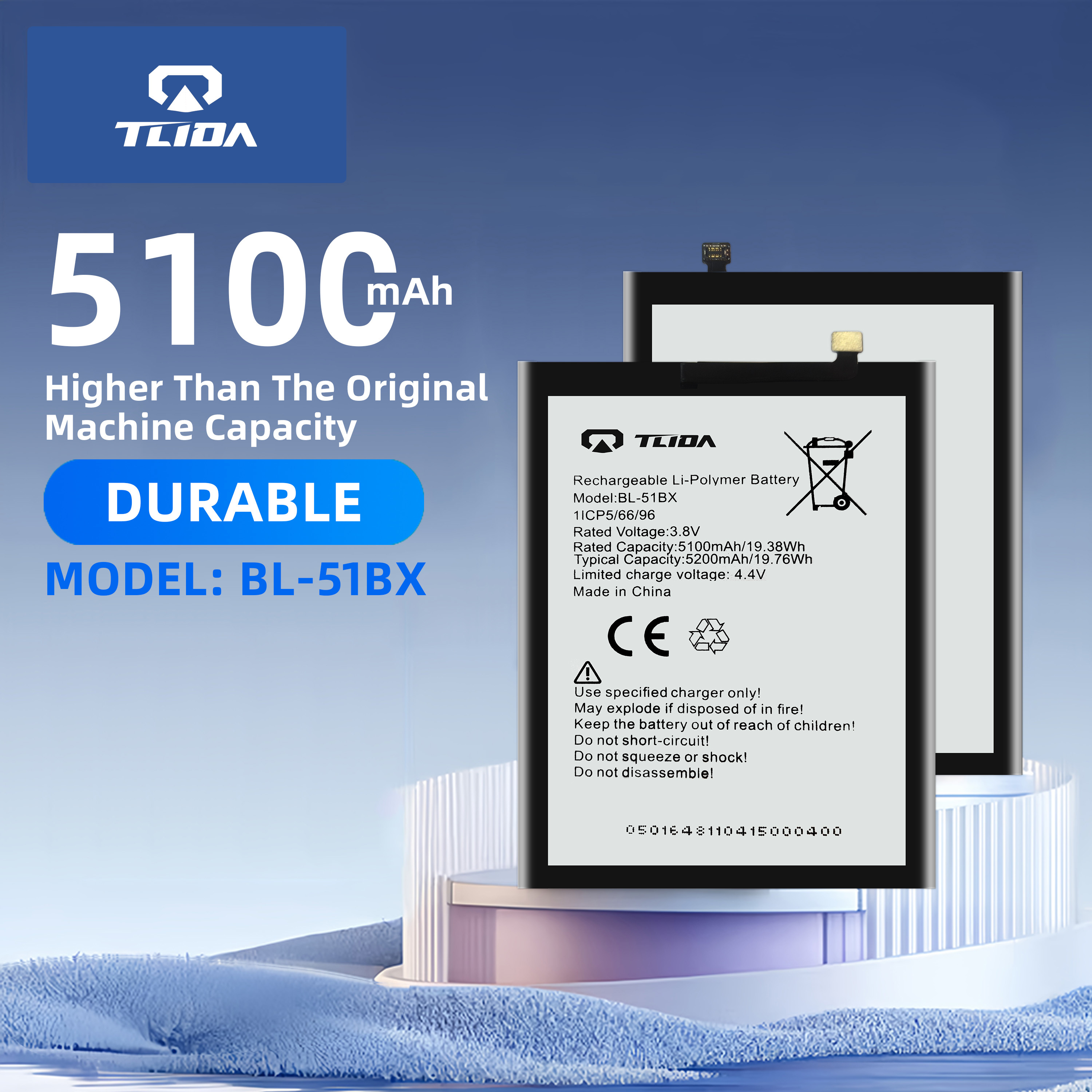 TLIDA-Chinese mobile phone battery manufacturer battery for Infinix Note 8 X692 Note 8i X683 Hot 10 X682 BL-51BX
