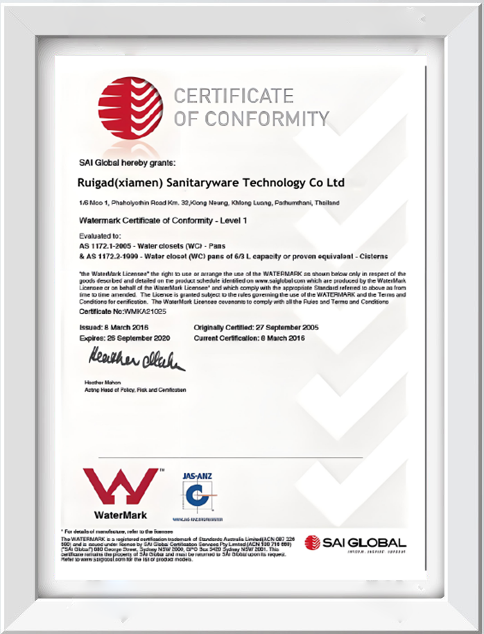 WT Certificate