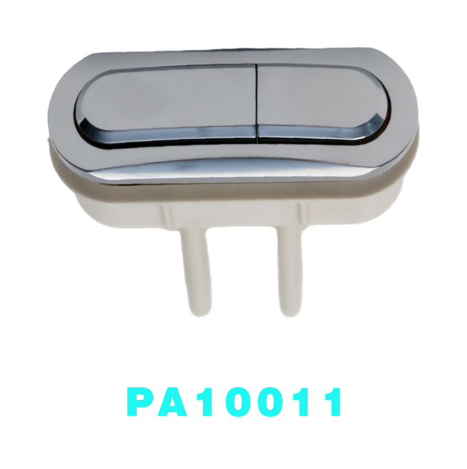 Oval drain valve button