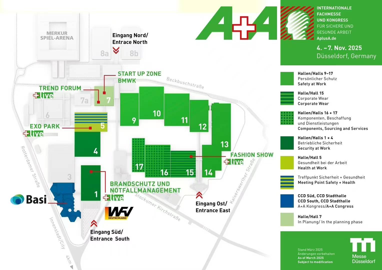 A+A International Trade Fair and Congress for Safety, Security and Health at Work in Düsseldorf, Germany in 2025