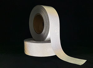 silver reflective fabric tape