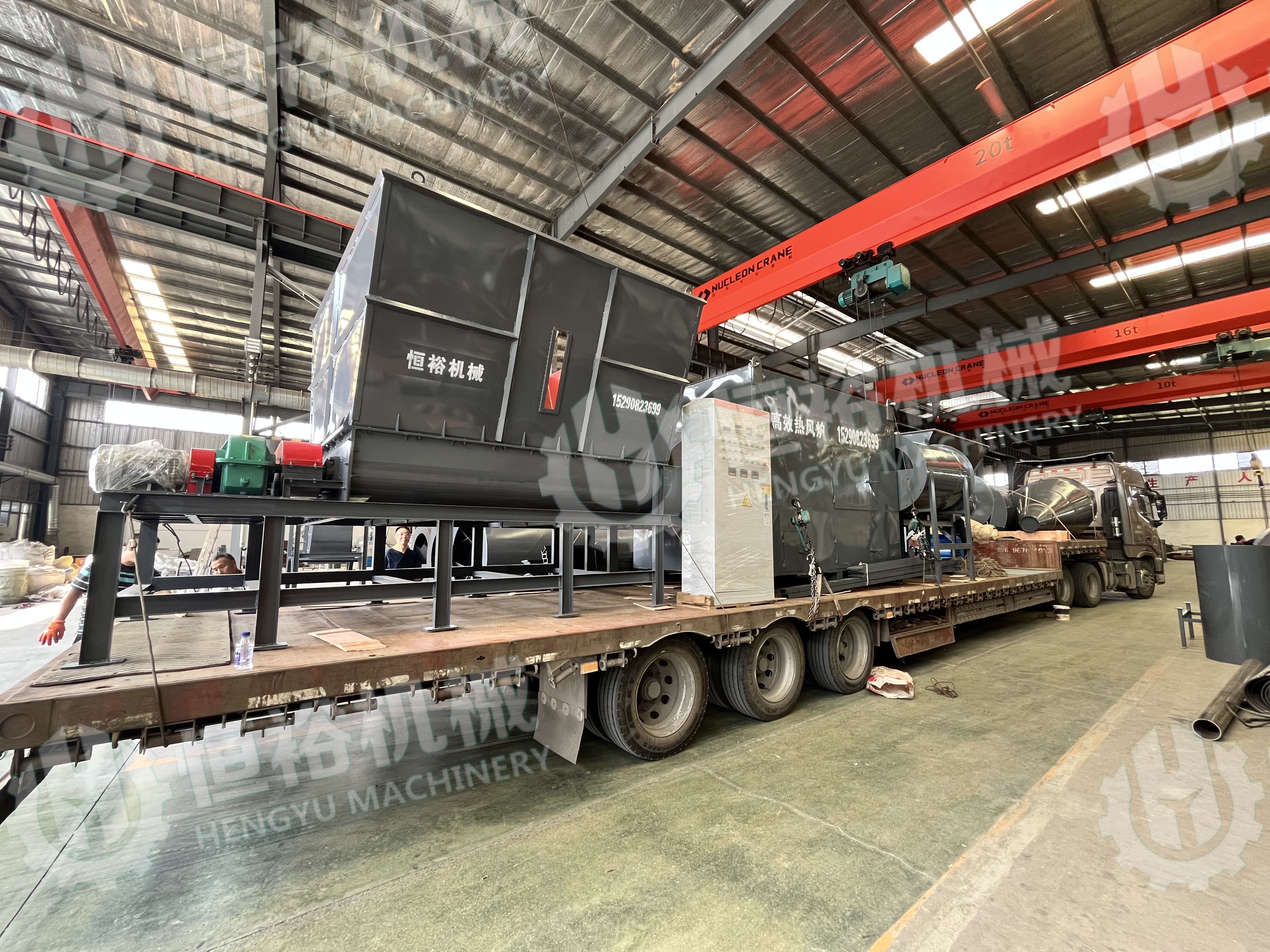 On July 20, 2025, a 1.5-meter drum dryer was shipped to Hunan, China