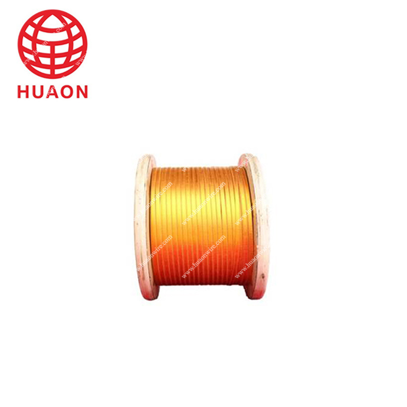180C double glass fiber and polyimide wrapped copper flat wire