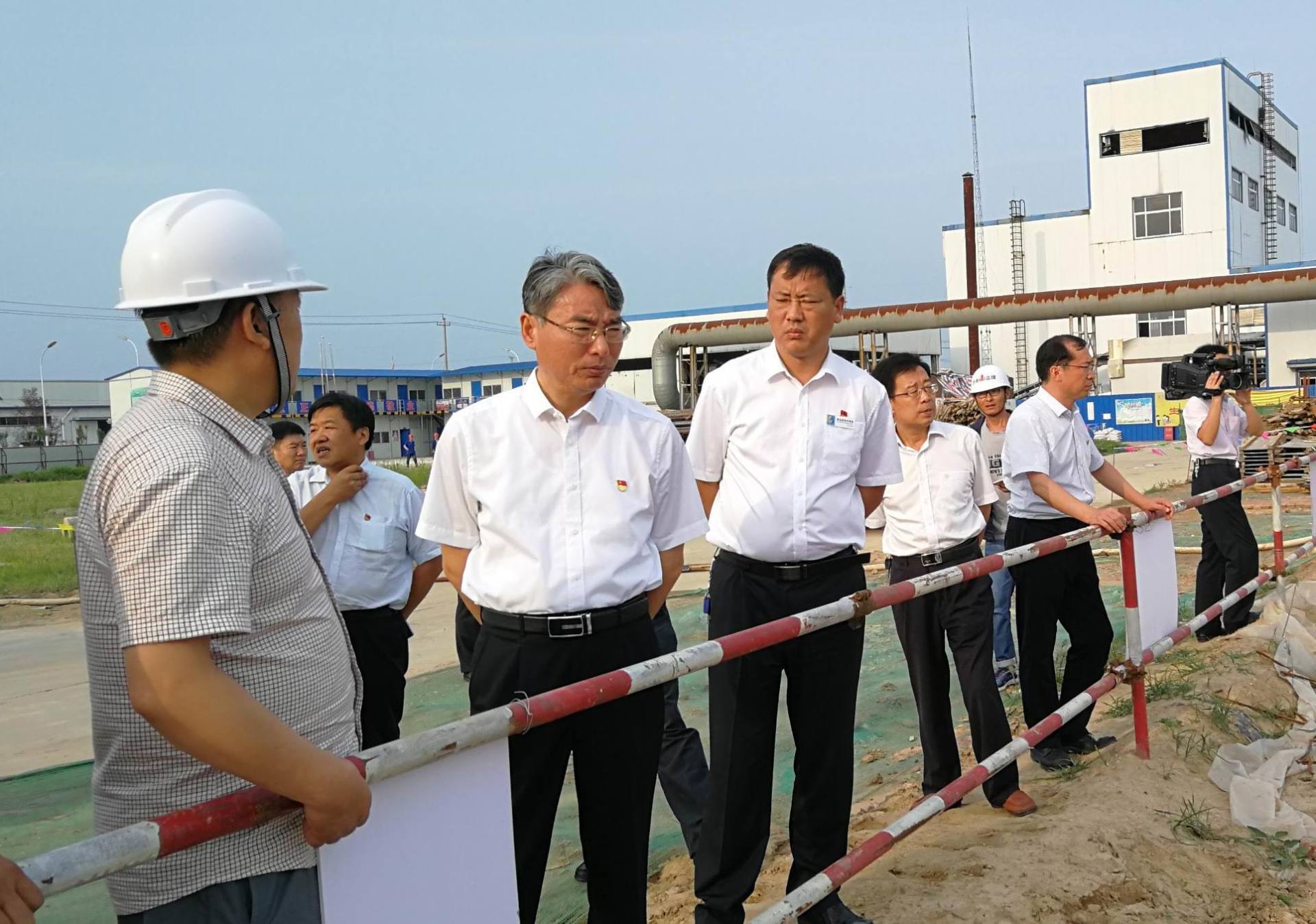 梁山縣委書記賈治阜一行到梁山前能生物電力有限公司檢查指導工作