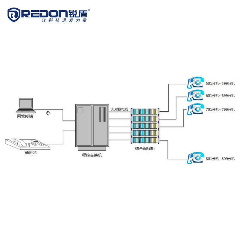 Program controlled switching system of private network