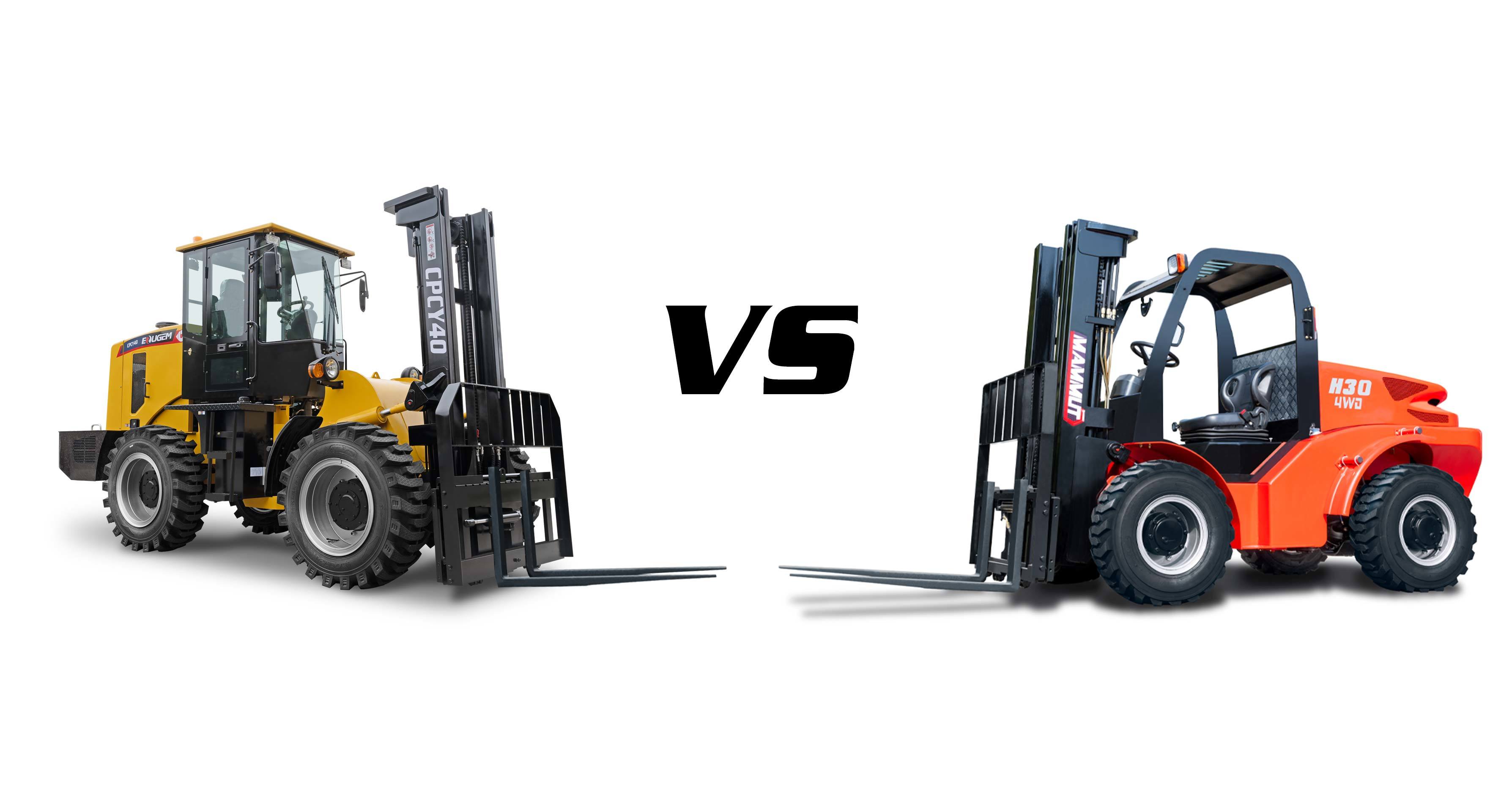 The Difference Between Off-Road Forklifts and Counterweight balance Forklifts