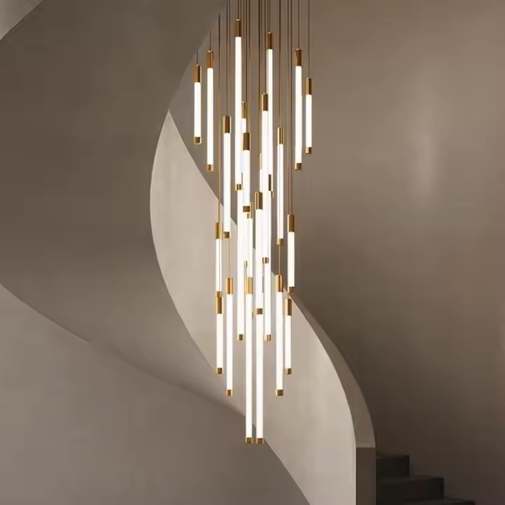 Hot sale customizable living room hotel office building villa big led ceiling chandelier