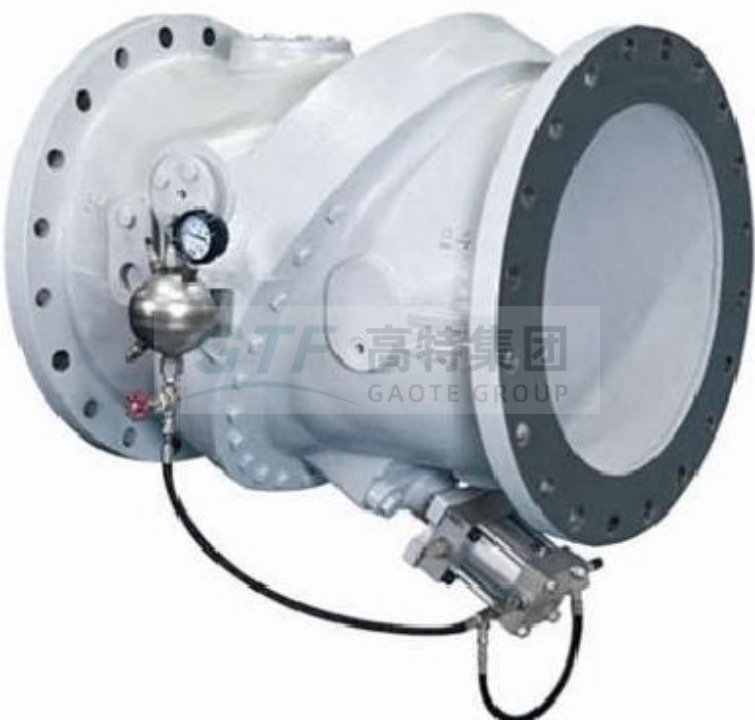 Tilting-plate hydraulic buffer check valve