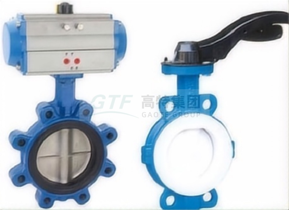 Soft seal double flanged butterfly valve