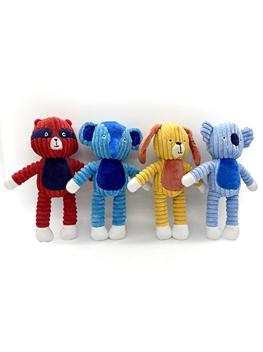 KDRTS-0044 Two-color velvet crinkle plush pet toy