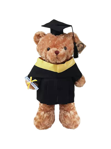 Soft Brown Graduation Bear Toy
