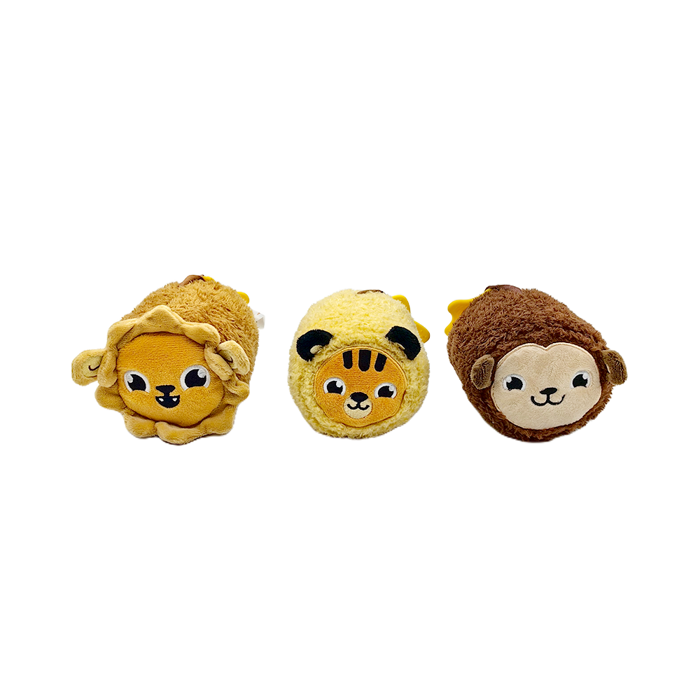 KDRTS-0083 Three Animal Supersoft Mini Baby Tummy Roll