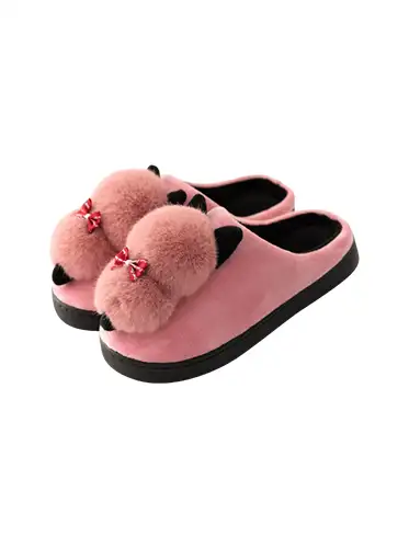 Pink Plush Slipper
