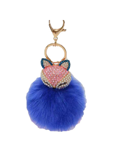 Luxury Fox Plush Keychain