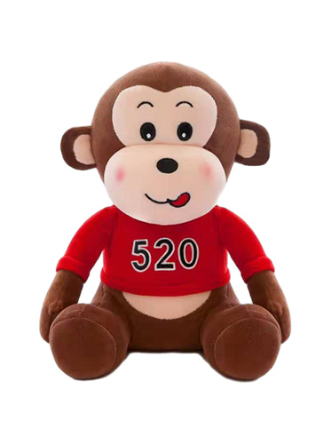Monkey with Red T-shirt Animal Plush Toy