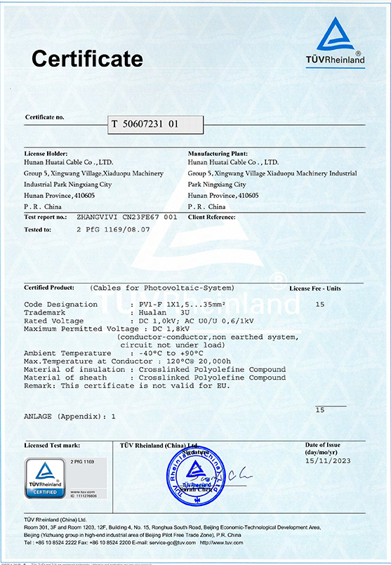 TUV certification (2)