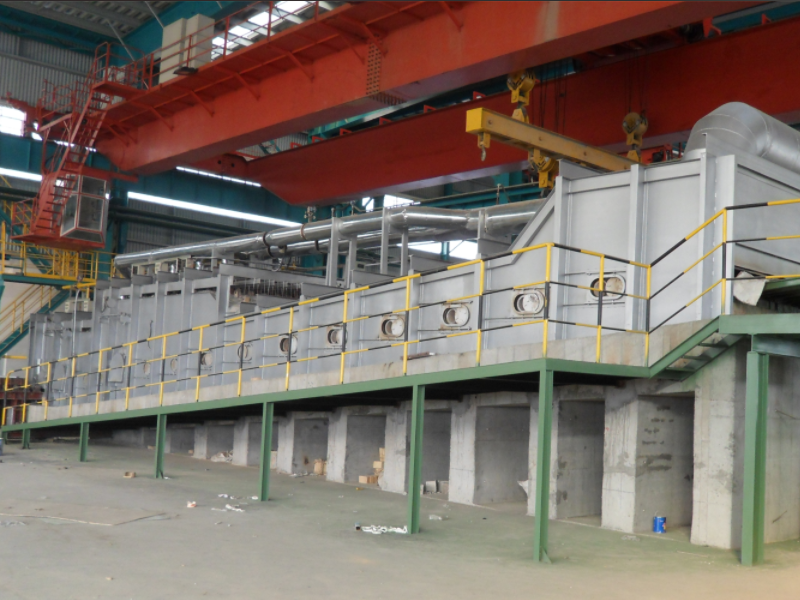 Inclined-Bottom Heat Treatment Furnace