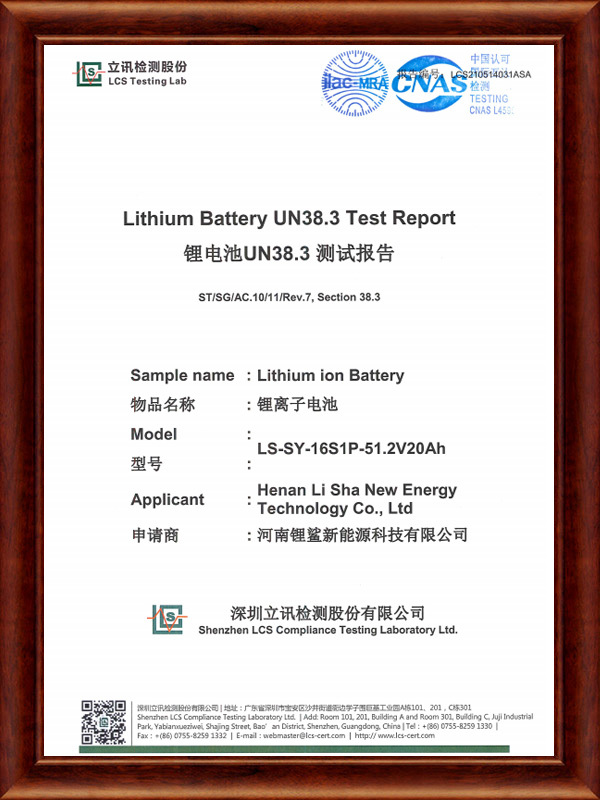 UN38.3 UN38.3