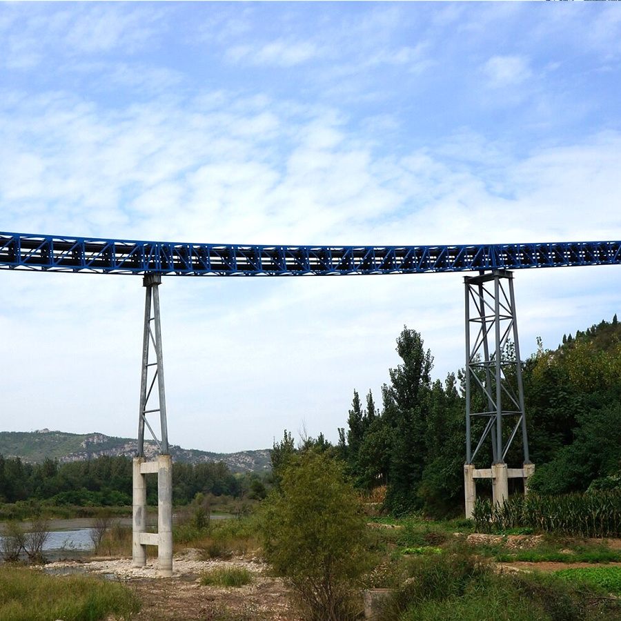 Round tube belt conveyor