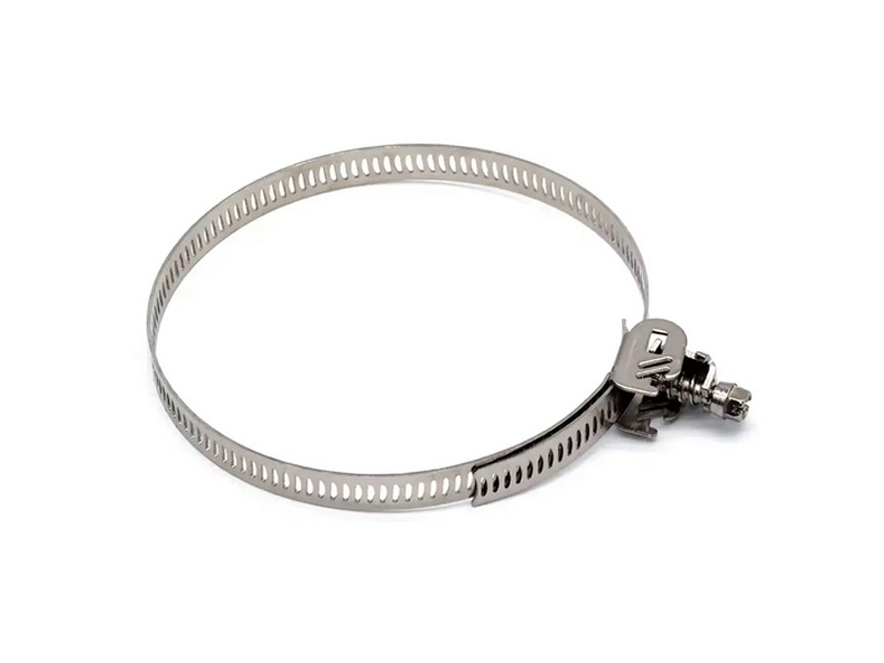 0-200mm Stainless Steel Tightening Hoops Quick Release Perforated Band Clamp Hose