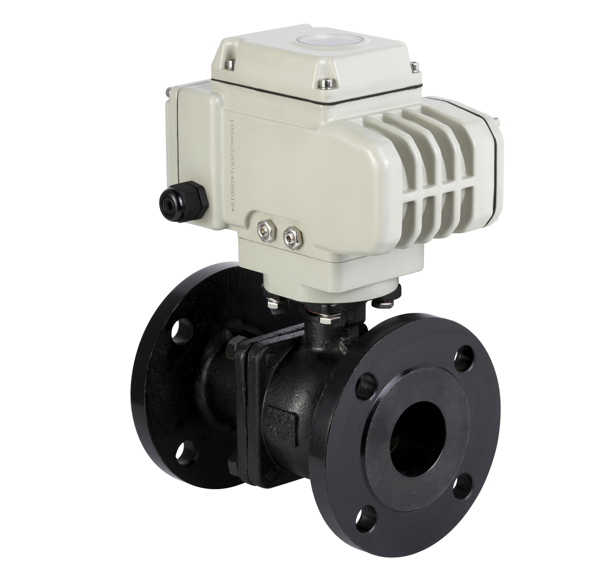 Electric flanged ball valve