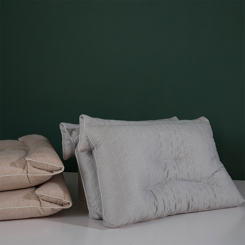 Ginger warm soft-nap latex neck-protecting pillow