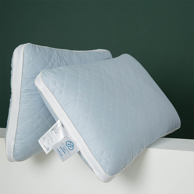 Double-layer yarn cloud cotton air-permeable pillow
