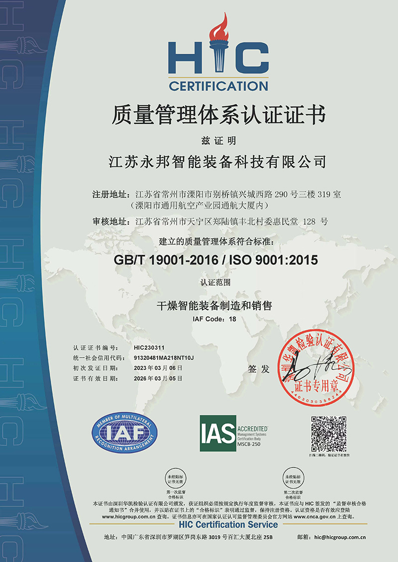 Quality Management System Certification