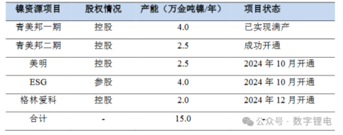 2024年9月10日上午，格林美股份有限公司下属控股子公司PT.QMB NEW ENERGY MATERIALS(中文名：青美邦新能源材料有限公司）镍资源二期湿法冶炼（1,168m³反应器（HPAL）产线开通仪式在 IMIP 园区成功举行。