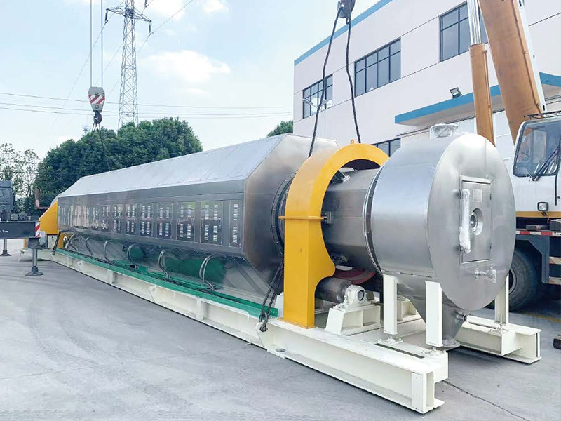 Rotary baking furnace