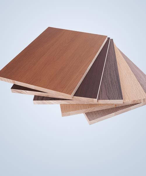 Rubber wood double adhesive PVC
