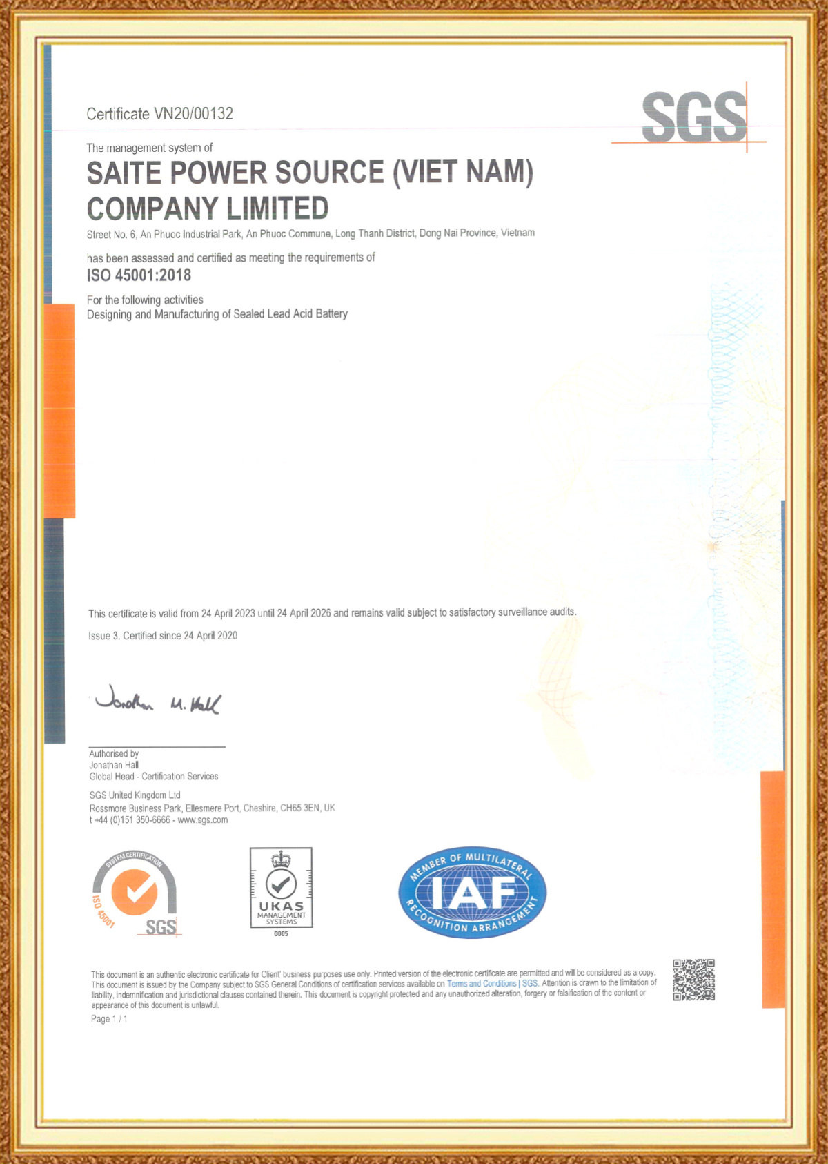 ISO45001