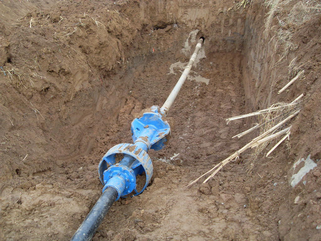 Reverse circulation cone reamer construction site