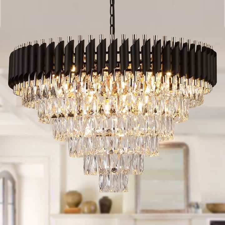 Luxury Chandelier Pendant Light Round Oval Villa Hotel Crystal Chandelier Modern  crystal chandeliers