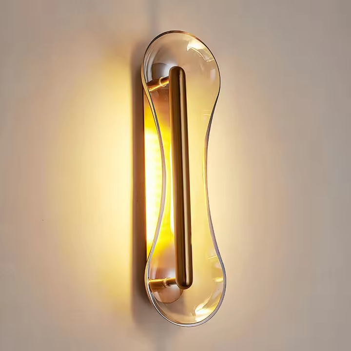 New Products Residential Decoration Soft Lighting Copper Glass Modern Led Wall Light