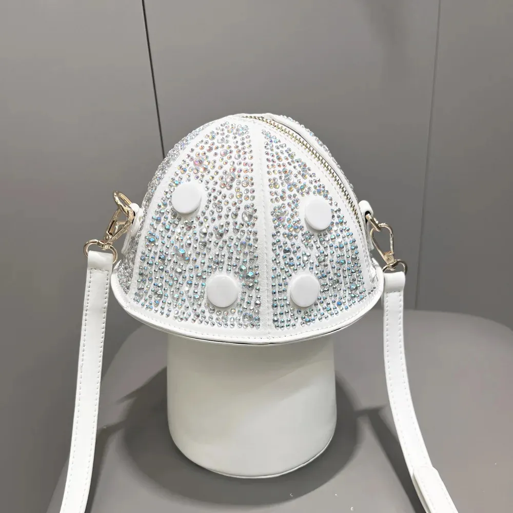 Elevate Your Style with a Unique Mushroom Shape Diamond Handbag