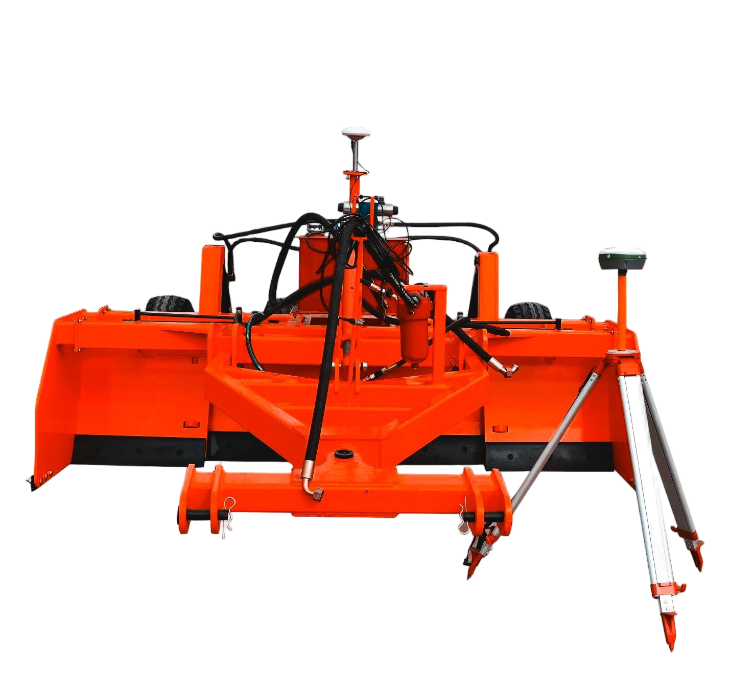 Laser leveling machine