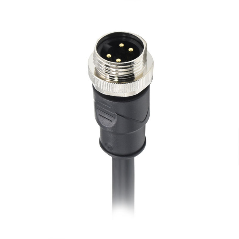 7/8 Mini 4芯 公直角成型电缆，4x16AWG (1.5mm²)