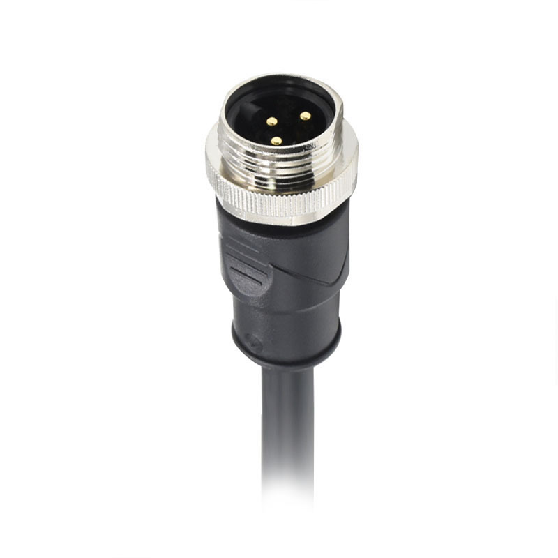 7/8 Mini 3芯 公直角成型电缆，3x16AWG (1.5mm²)